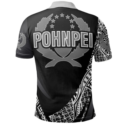 Pohnpei State Polo Shirt - Polynesian Patterns Sport Style