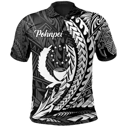 Pohnpei State Polo Shirt - White Wings Style