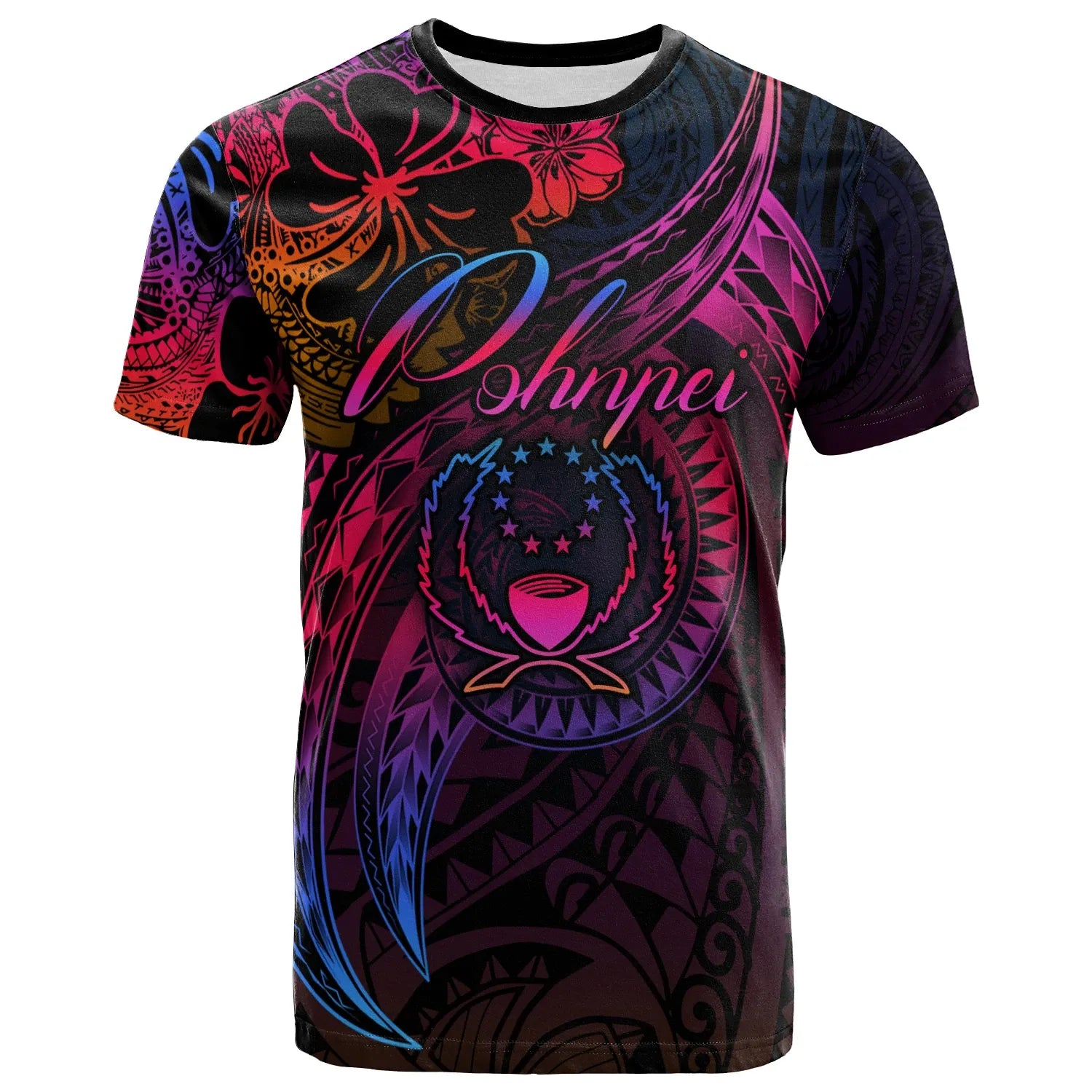 Pohnpei T-Shirt - Rainbow Style