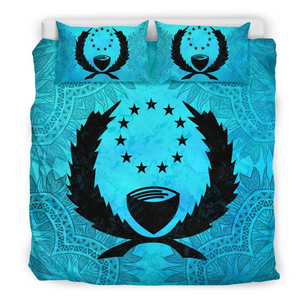 Pohnpei Duvet Cover Set - Pohnpei Flag Turquoise