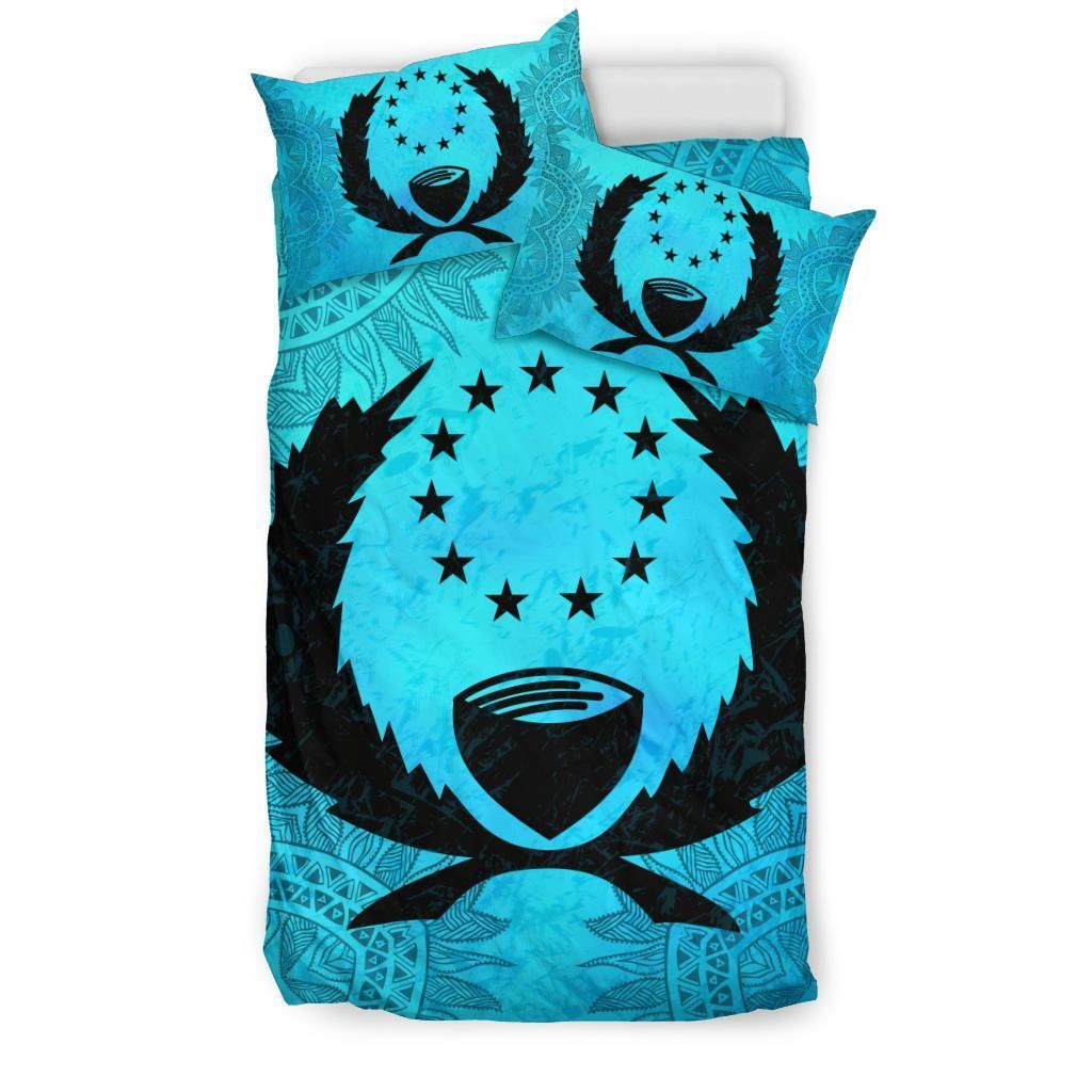 Pohnpei Duvet Cover Set - Pohnpei Flag Turquoise