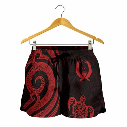 Pohnpei Women Shorts - Red Tentacle Turtle
