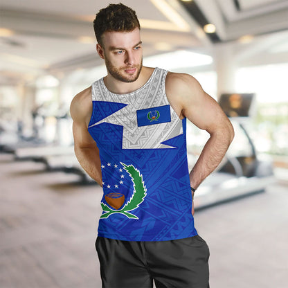Pohnpei State Tank Top Polynesian Tattoo Flag And Coat Of Arms