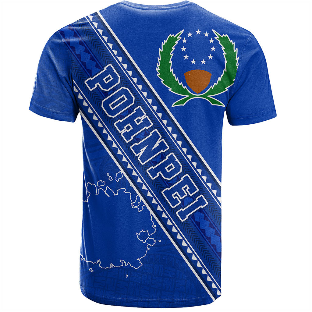 Pohnpei State T-Shirt Flag And Coat Of Arms