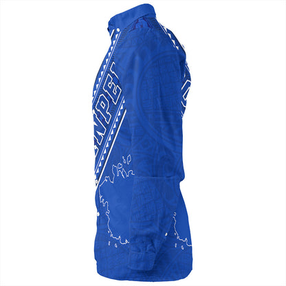 Pohnpei State Long Sleeve Shirt Flag And Coat Of Arms