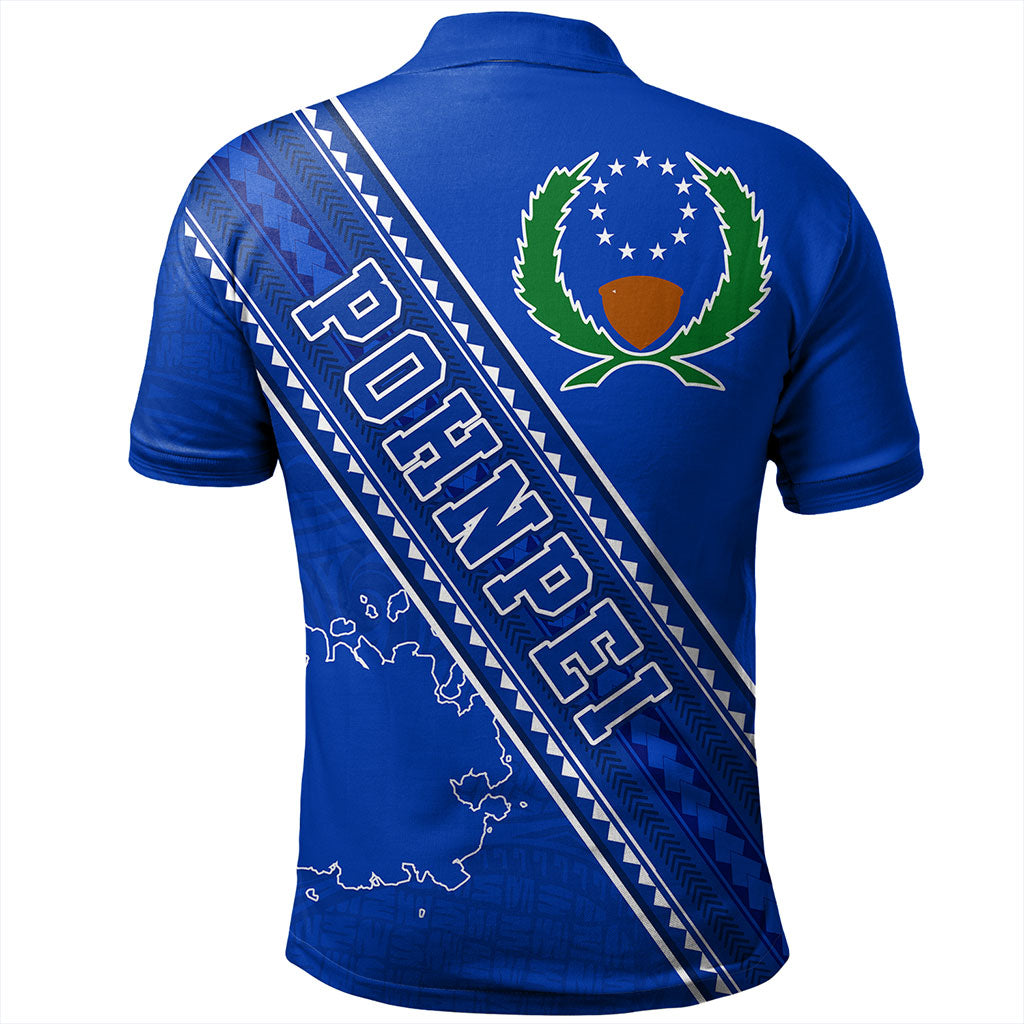 Pohnpei State Polo Shirt Flag And Coat Of Arms