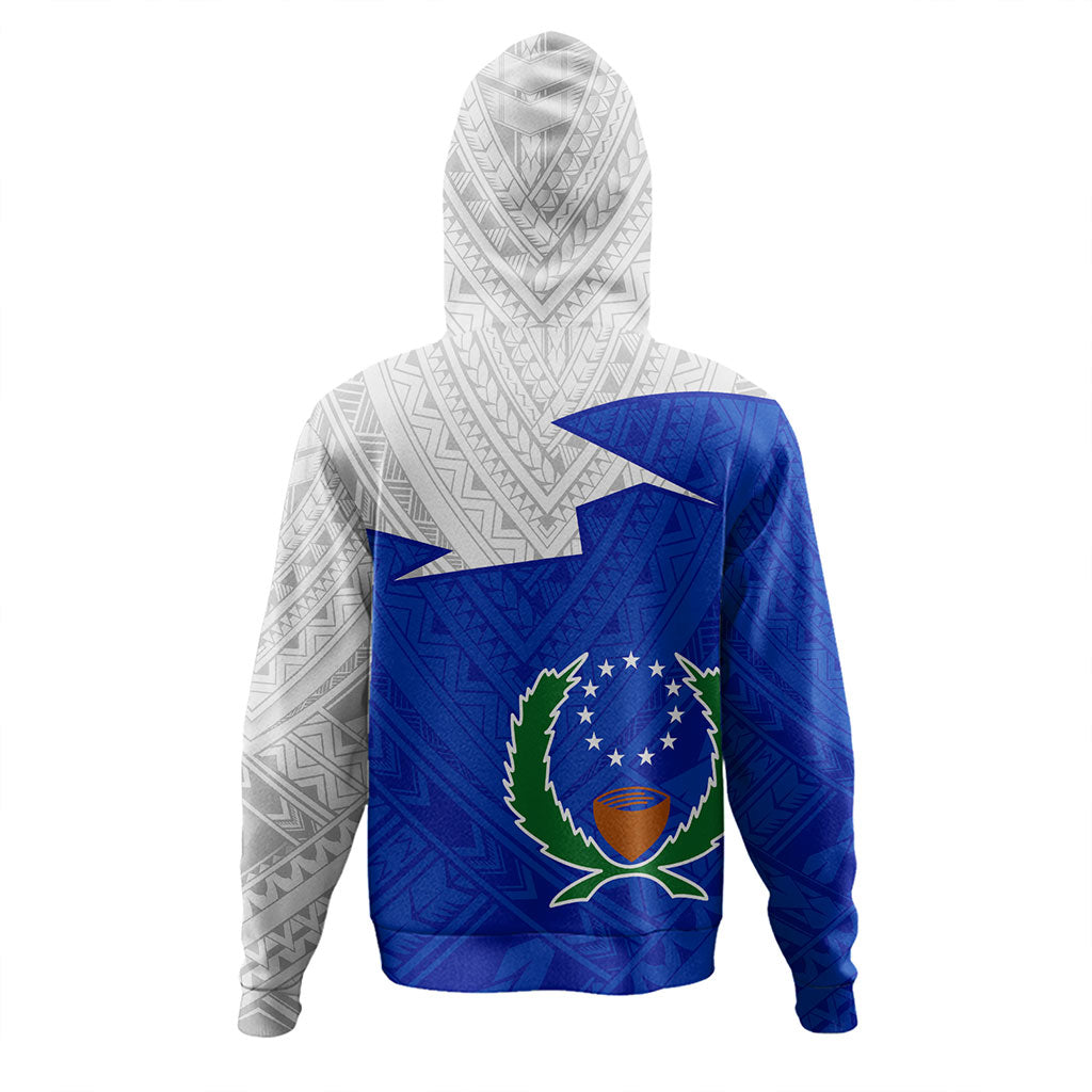 Pohnpei State Hoodie Polynesian Tattoo Flag And Coat Of Arms