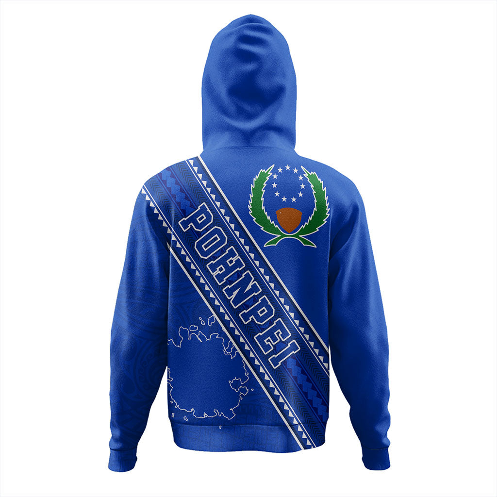 Pohnpei State Hoodie Flag And Coat Of Arms