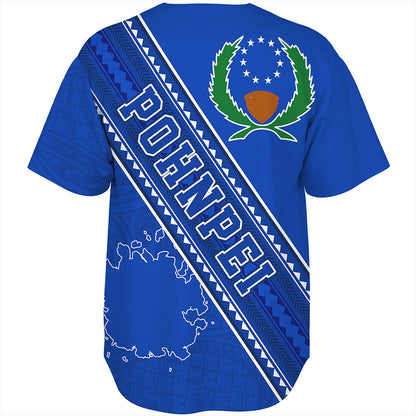 Pohnpei State Baseball Shirt Flag And Coat Of Arms