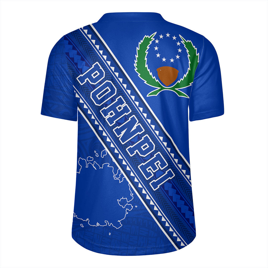Pohnpei State Rugby Jersey Flag And Coat Of Arms