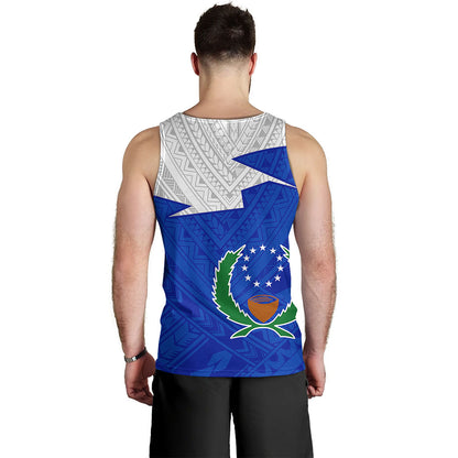 Pohnpei State Tank Top Polynesian Tattoo Flag And Coat Of Arms