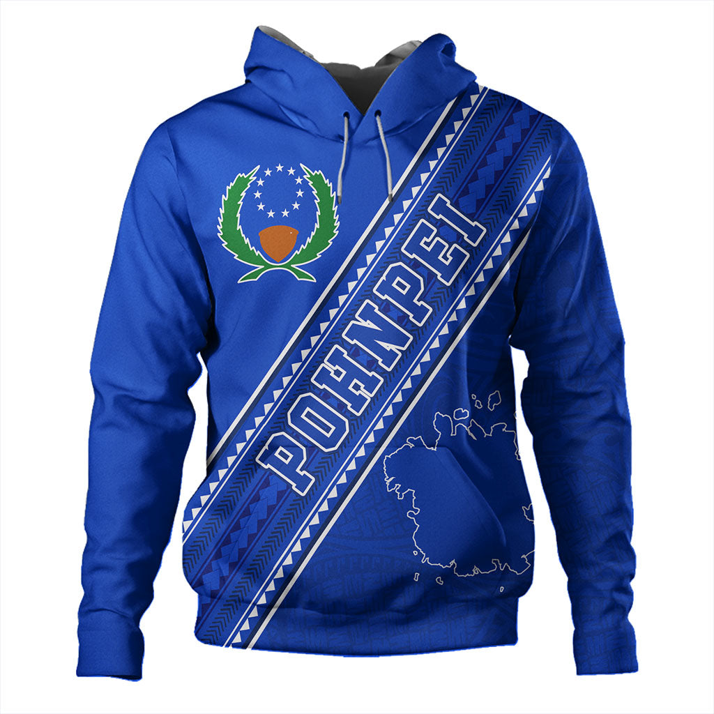 Pohnpei State Hoodie Flag And Coat Of Arms