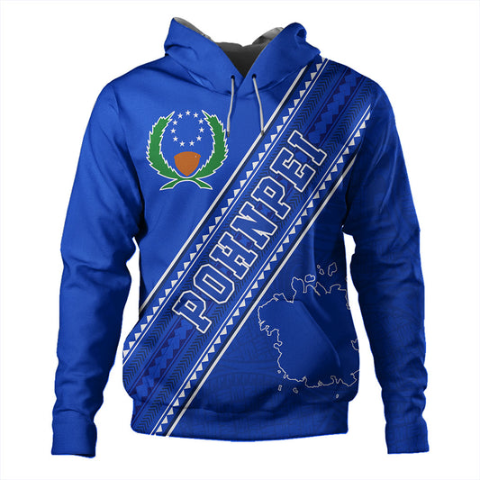 Pohnpei State Hoodie Flag And Coat Of Arms