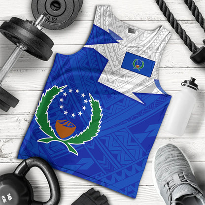 Pohnpei State Tank Top Polynesian Tattoo Flag And Coat Of Arms