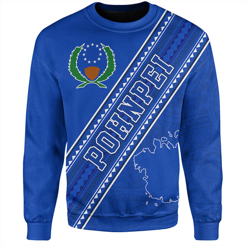 Pohnpei State Sweatshirt Flag And Coat Of Arms