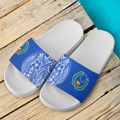 Pohnpei State Sandals Polynesian Flag With Coat Of Arms