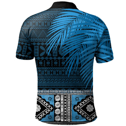 Fiji Polo Shirt Fiji Gold Club Bula Special Fabric Leaves