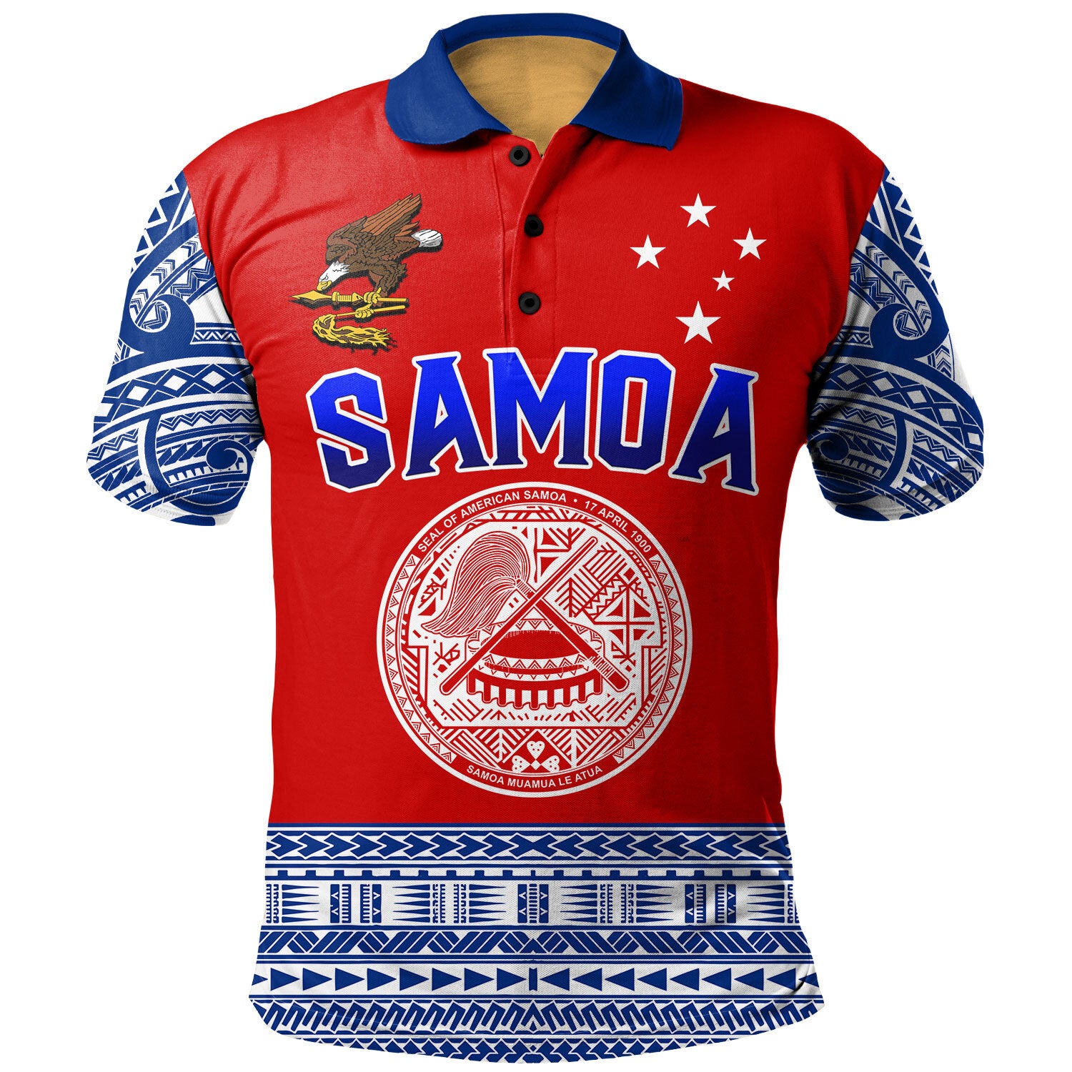 Samoa Polo Shirt American Samoa Seal Simple Style