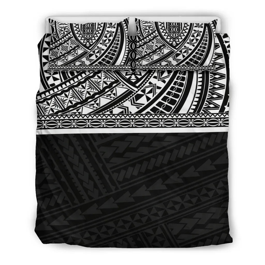 Poly Duvet Cover Set - Polynesian Black Style
