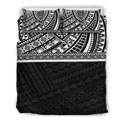 Poly Duvet Cover Set - Polynesian Black Style