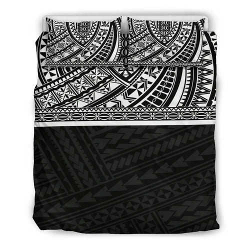 Poly Duvet Cover Set - Polynesian Black Style