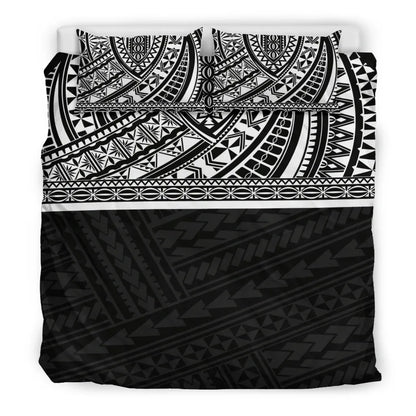 Poly Duvet Cover Set - Polynesian Black Style