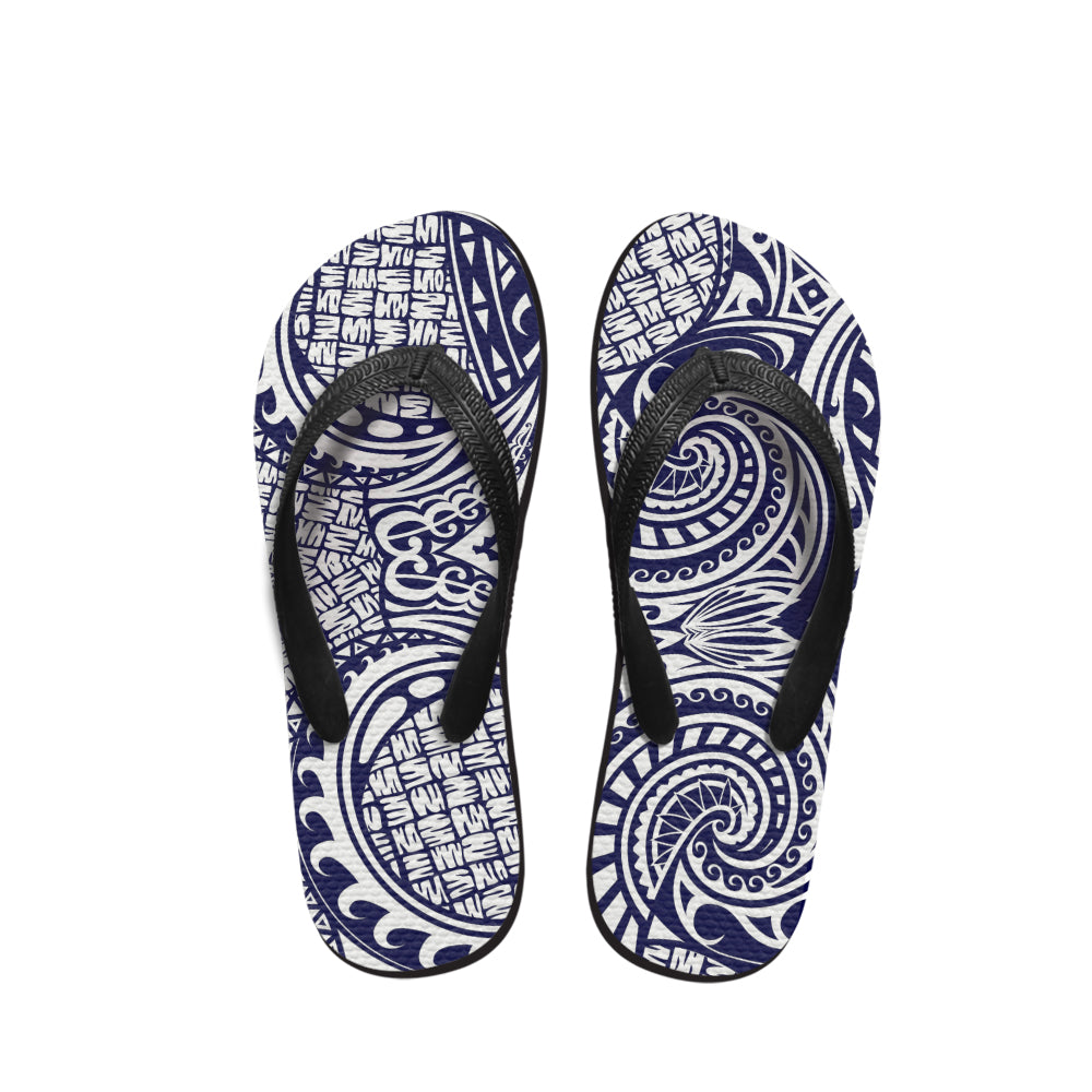 Polynesian Tribal Patterns Flip Flop 19
