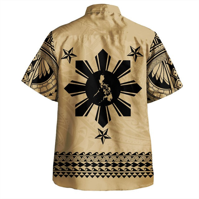 Philippines Filipinos Hawaiian Shirt Polynesian Tribal Filipinos Tattoo Sun Star