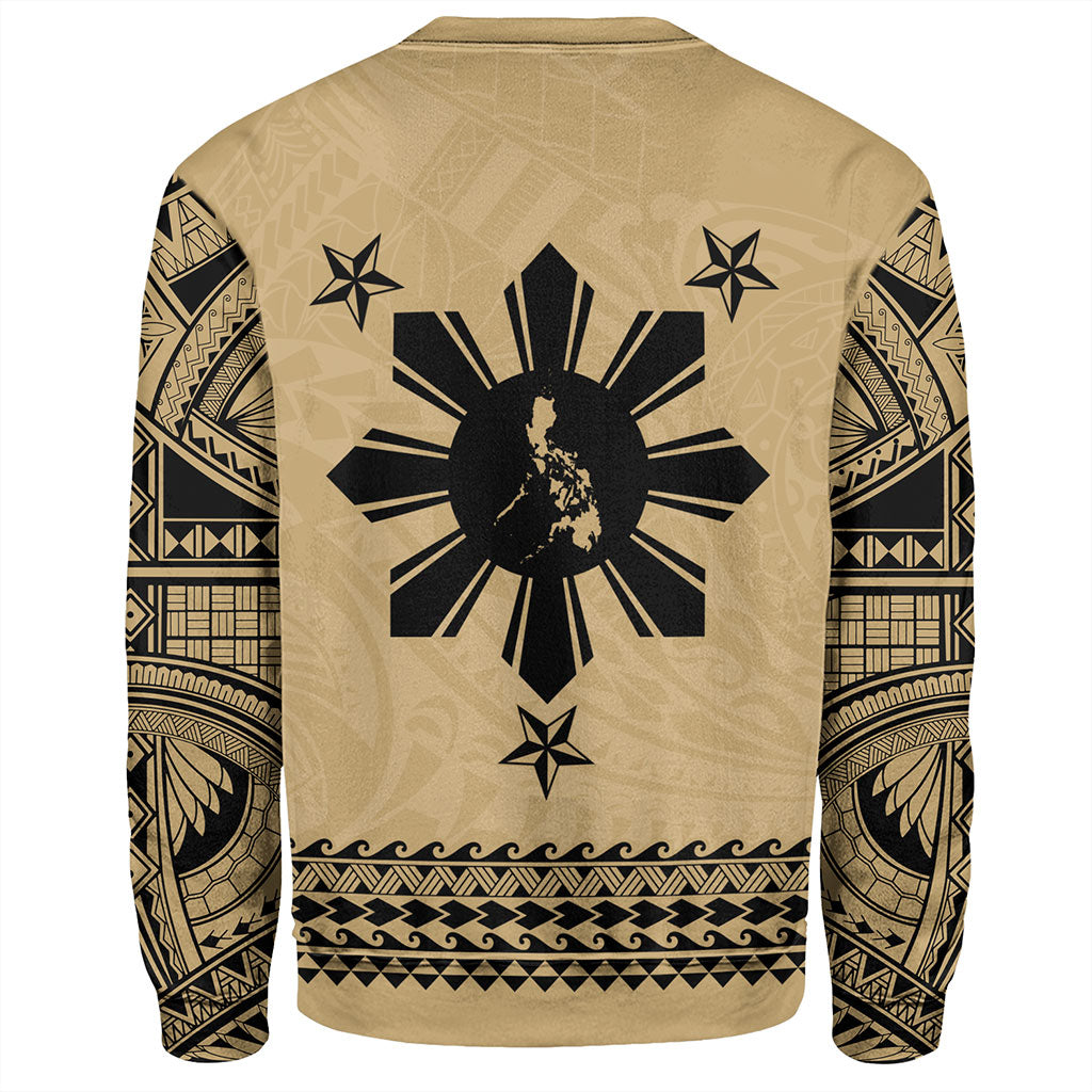 Philippines Filipinos Sweatshirt Polynesian Tribal Filipinos Tattoo Sun Star
