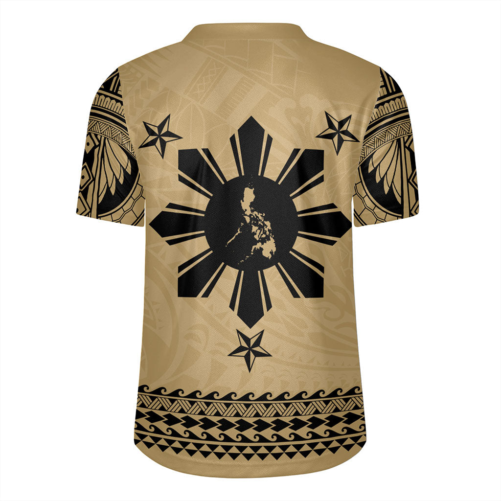 Philippines Filipinos Rugby Jersey Polynesian Tribal Filipinos Tattoo Sun Star
