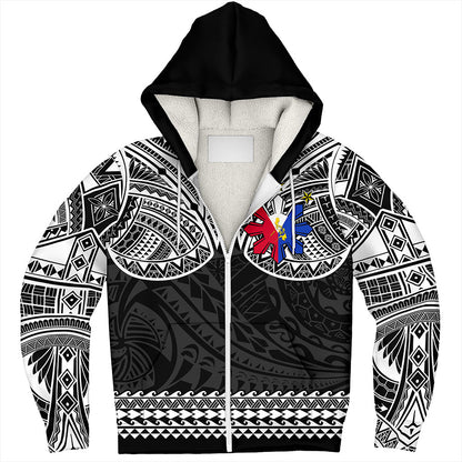 Philippines Filipinos Sherpa Hoodie Polynesian Tribal Filipinos Tattoo Sun Star With Flag