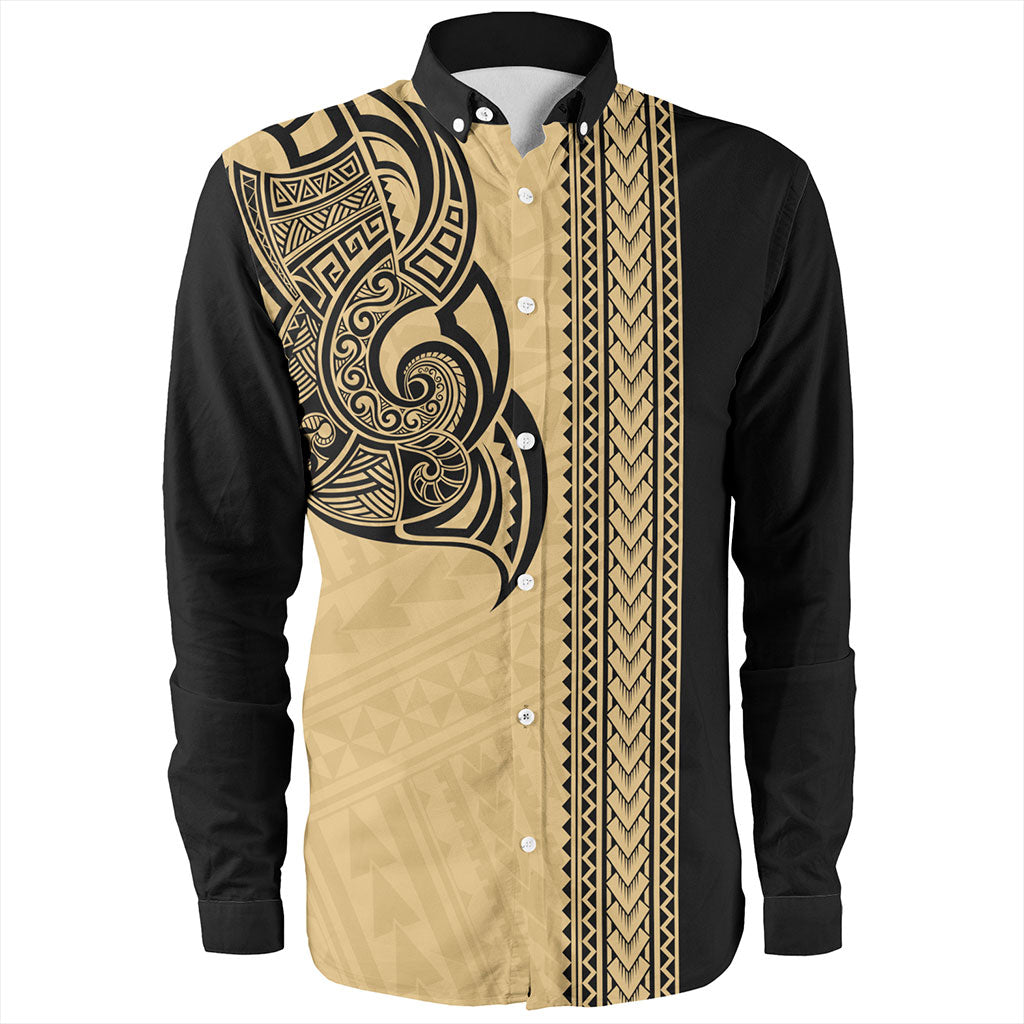 Hawaii Long Sleeve Shirt Polynesia Tribal Tattoo