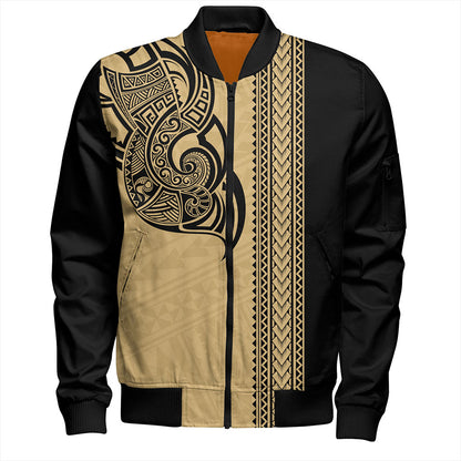 Hawaii Bomber Jacket Polynesia Tribal Tattoo