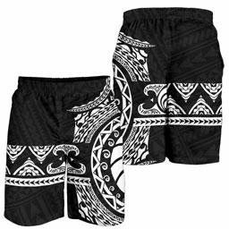 Polynesian All Over Print Men Short - Black Version