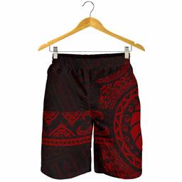 Polynesian All Over Print Men Short - Red Version