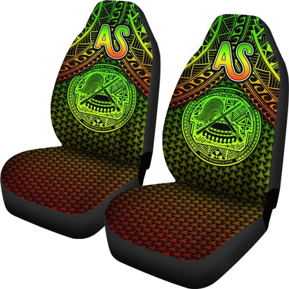 Polynesian American Samoa Car Seat Covers - Reggae Vintage Polynesian Patterns
