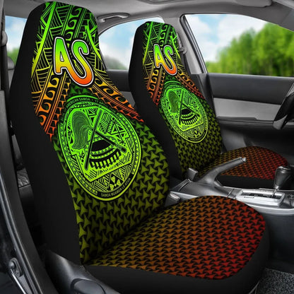 Polynesian American Samoa Car Seat Covers - Reggae Vintage Polynesian Patterns