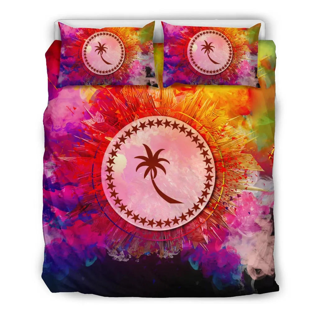 Polynesian Bedding Set Chuuk Duvet Cover Set Bright Style