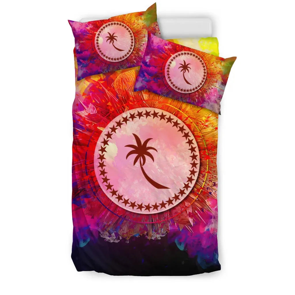 Polynesian Bedding Set Chuuk Duvet Cover Set Bright Style