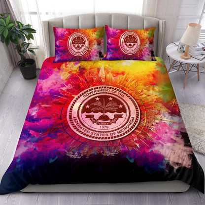 Polynesian Bedding Set Federated States Of Micronesia Duvet Cover Set Bright Style