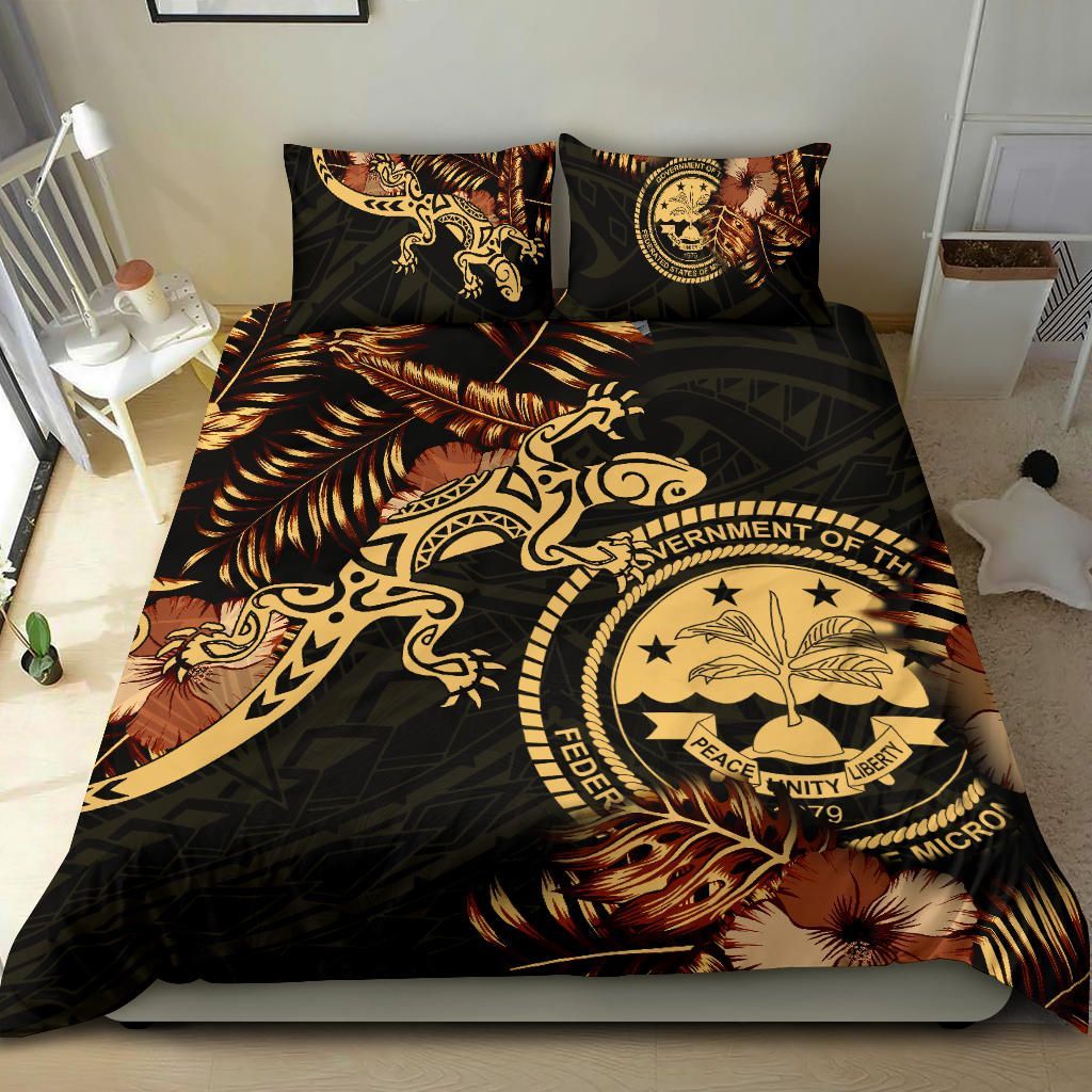 Polynesian Duvet Cover Set - Federated States Of Micronesia Duvet Cover Set Lizrad Lucky