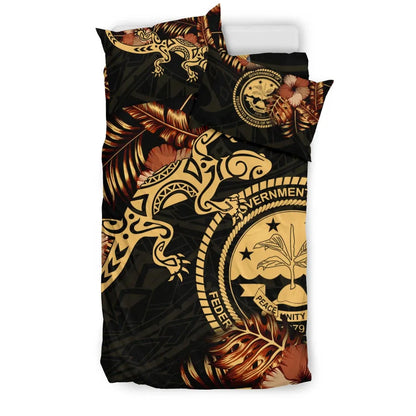 Polynesian Duvet Cover Set - Federated States Of Micronesia Duvet Cover Set Lizrad Lucky