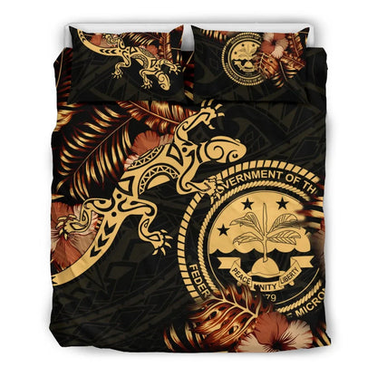 Polynesian Duvet Cover Set - Federated States Of Micronesia Duvet Cover Set Lizrad Lucky