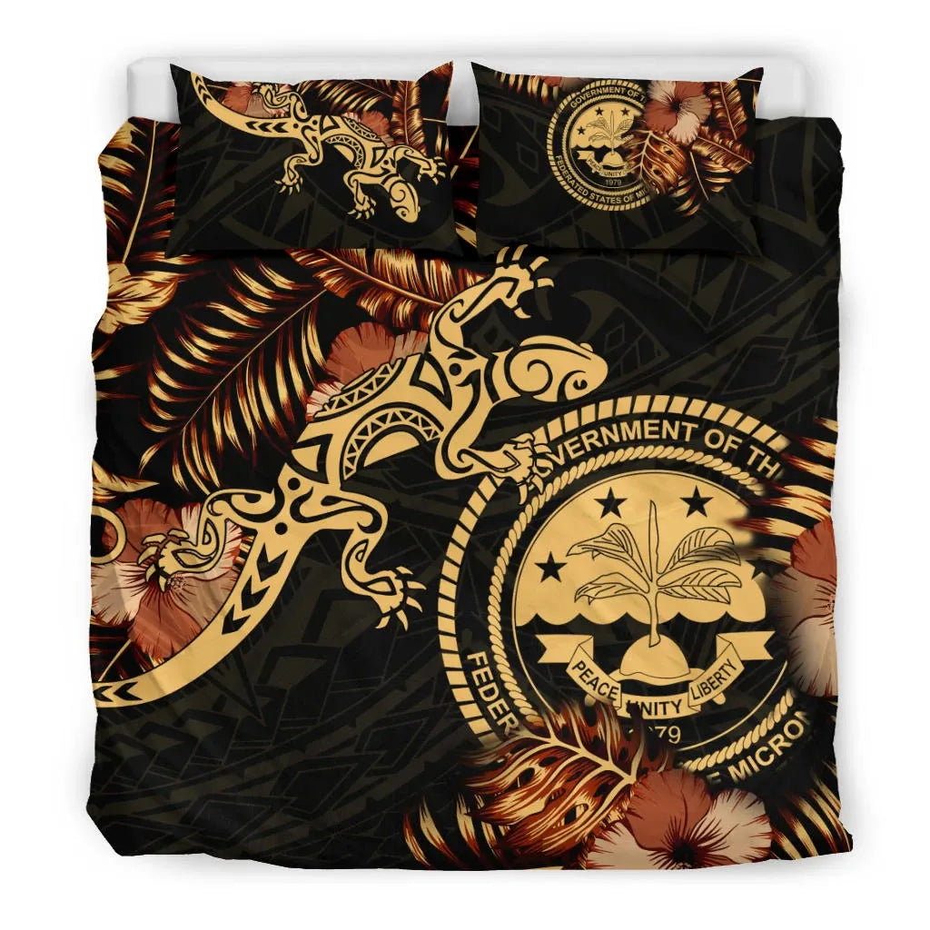 Polynesian Duvet Cover Set - Federated States Of Micronesia Duvet Cover Set Lizrad Lucky