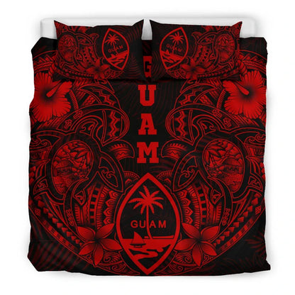 Polynesian Bedding Set - Guam Duvet Cover Sets - Red Turtle Homeland