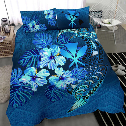 Polynesian Bedding Set - Hawaii Duvet Cover Set - King Kamehameha Koa Spear