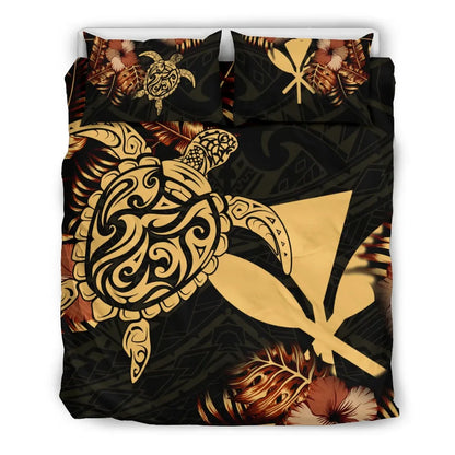 Polynesian Duvet Cover Set - Hawaii Duvet Cover Set Set Turtle Lucky