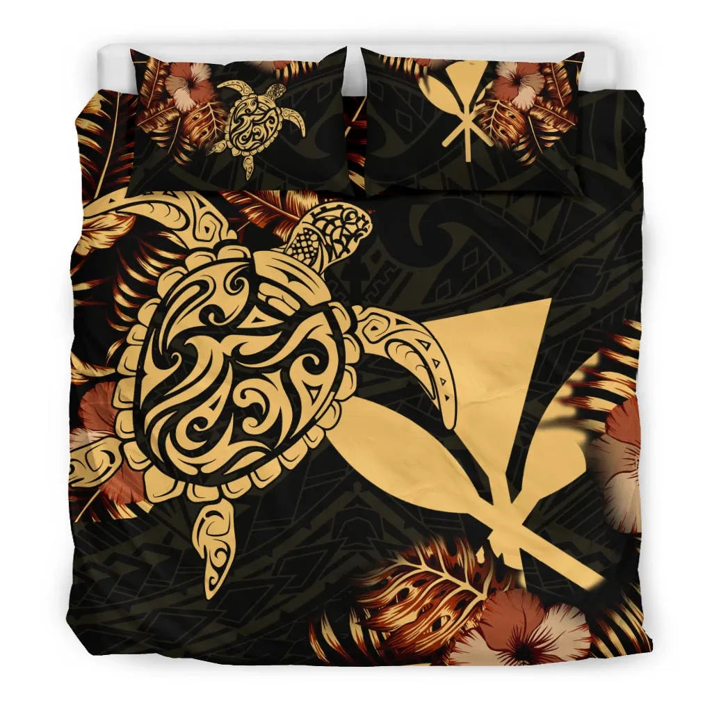 Polynesian Duvet Cover Set - Hawaii Duvet Cover Set Set Turtle Lucky