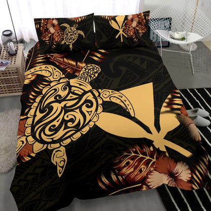 Polynesian Duvet Cover Set - Hawaii Duvet Cover Set Set Turtle Lucky