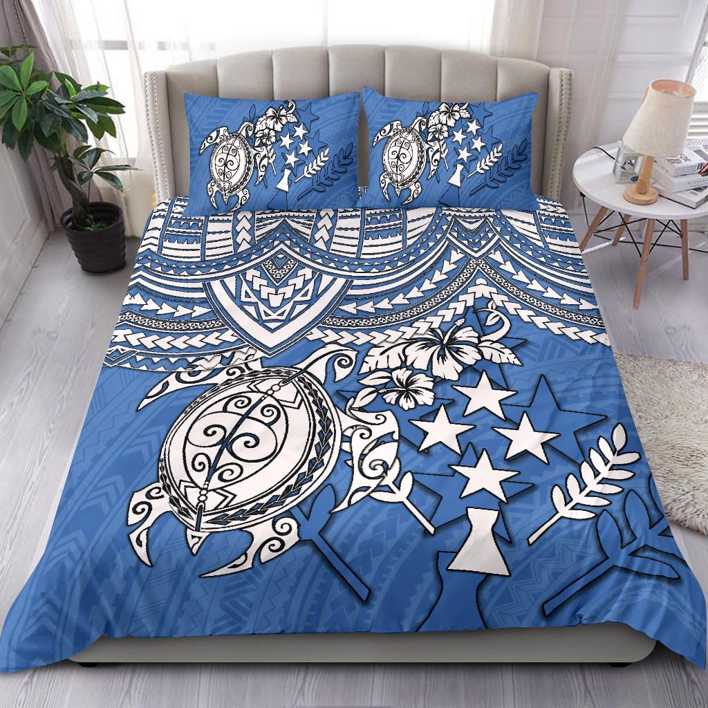 Polynesian Bedding Set - Kosrae Duvet Cover - Polynesian Turtle